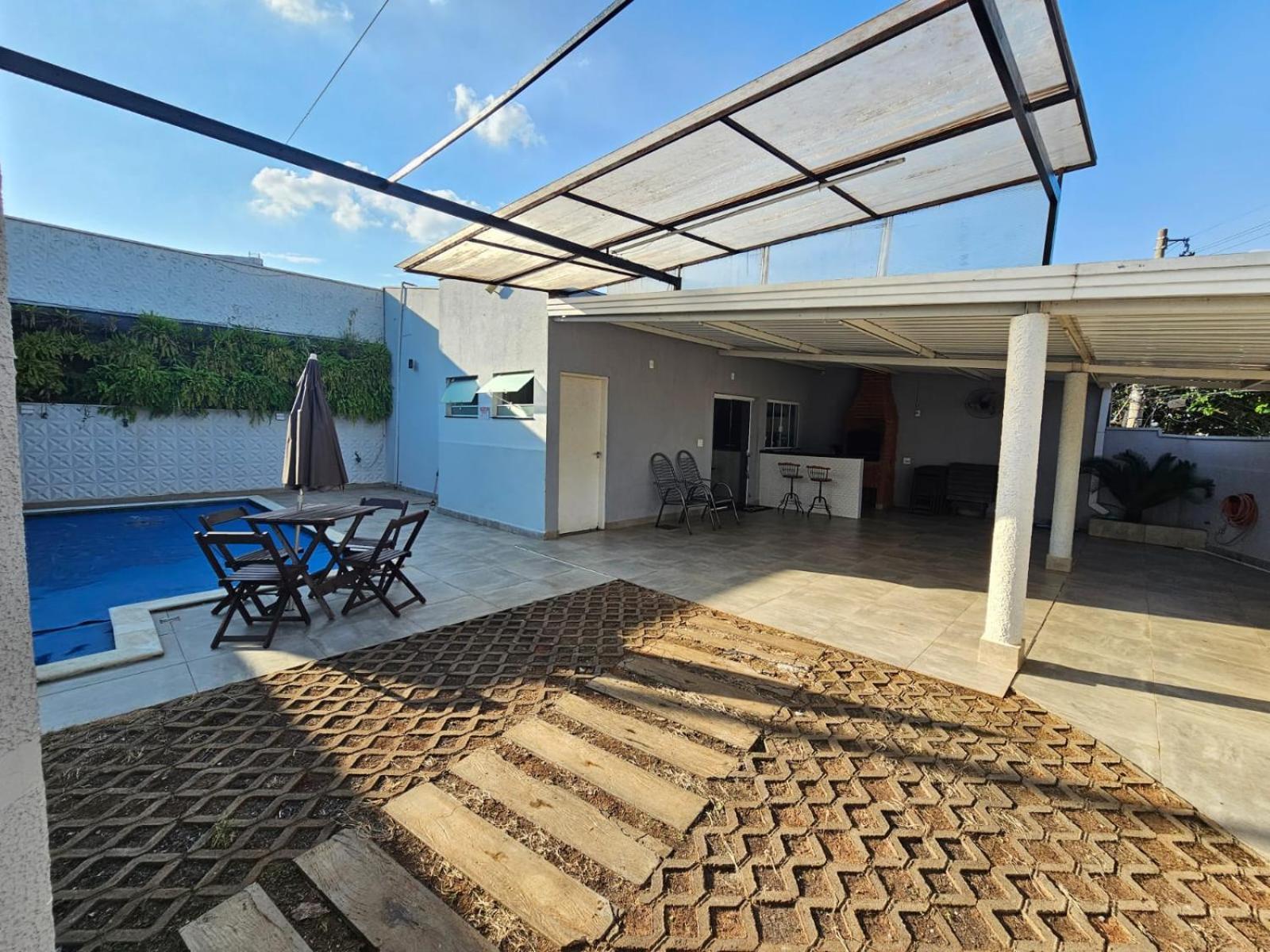 Bela Casa Piscina Aquecimento Solar Em Americana-Sp Villa Bagian luar foto